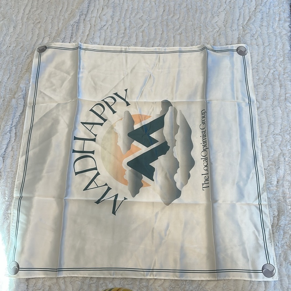 Madhappy summer outdoor silk scarf, local optimist group brand new